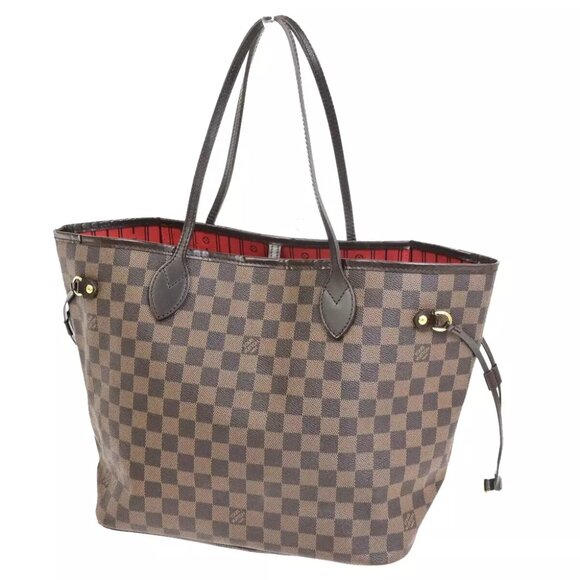 LOUIS VUITTON Neverfull MM Shoulder Bag Damier Ebene Leather BN N51105 23FA323